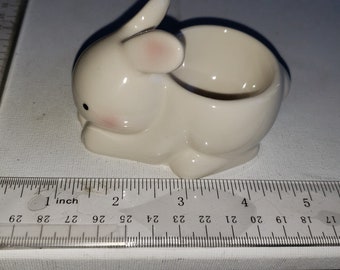 Hallmark bunny votive holder or egg holder excellent condition