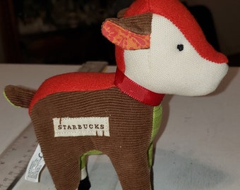 Starbucks stuffed reindeer toy excellent condition