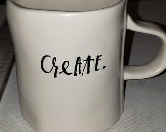 Rae Dunn CREATE coffee mug excellent condition