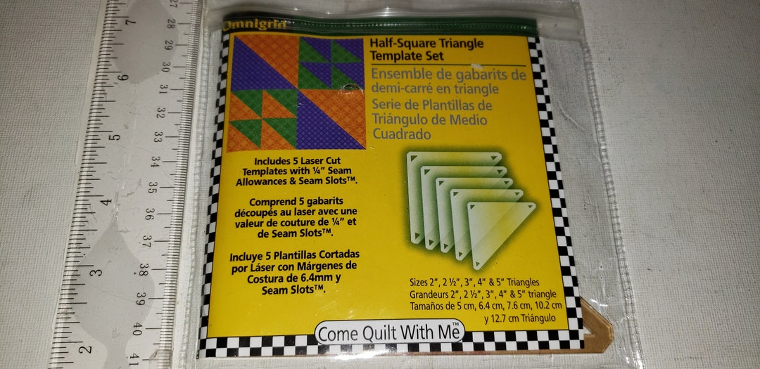 Half Square Triangle Template Set for Quilting Excellent Condition Etsy