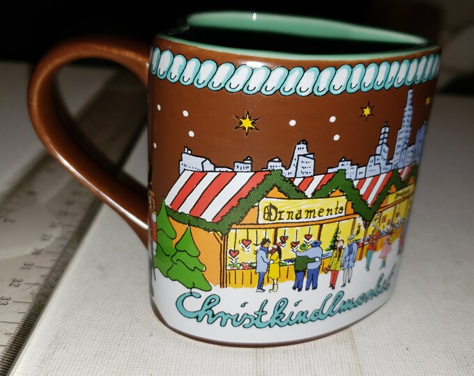 Christkindlmarket Chicago Mug Heart Shaped Ceramic Excellent Condition