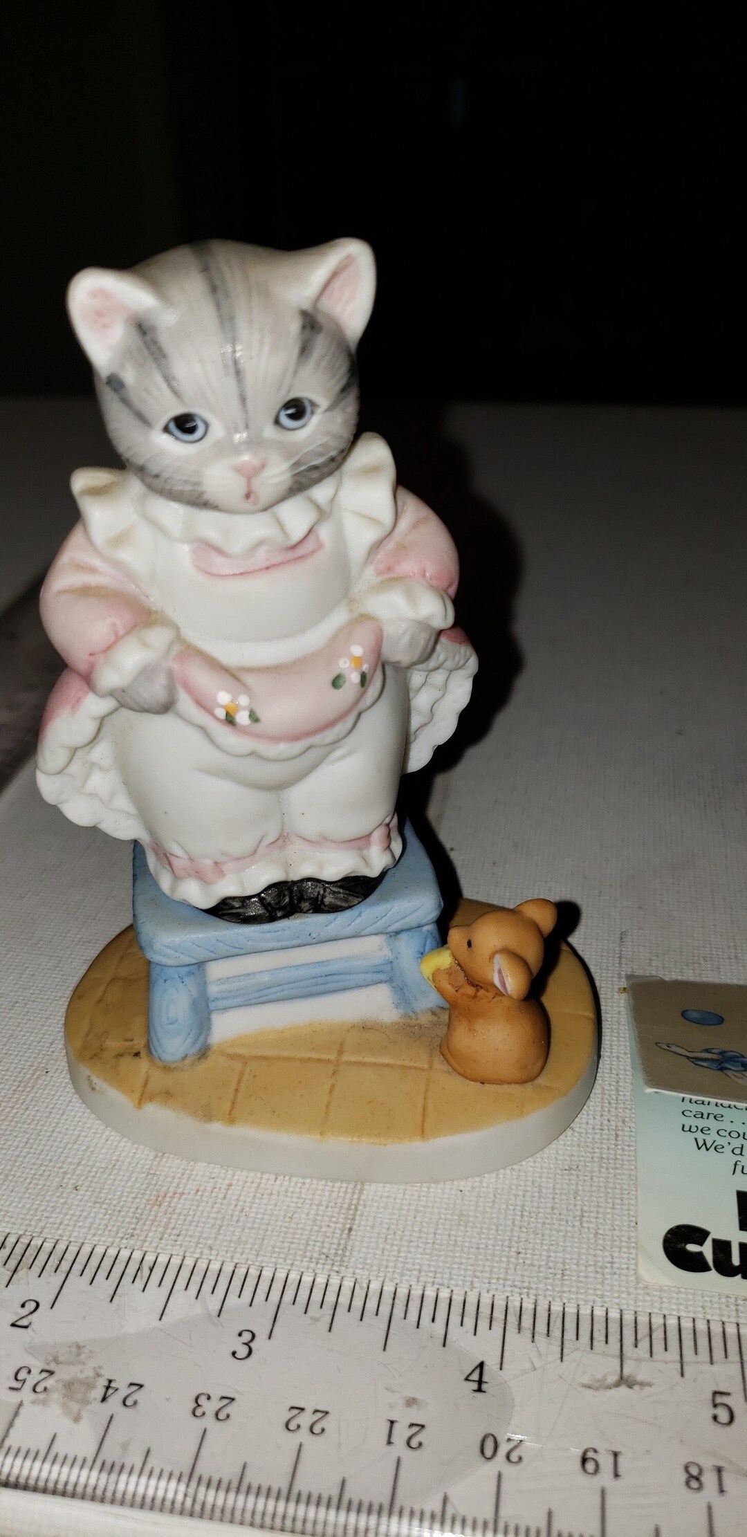 ビンテージ Kitty Cucumber キャット メリーゴーランド オルゴール Vintage Kitty Cucumber With Tag Figurine Excellent Condition - Etsy