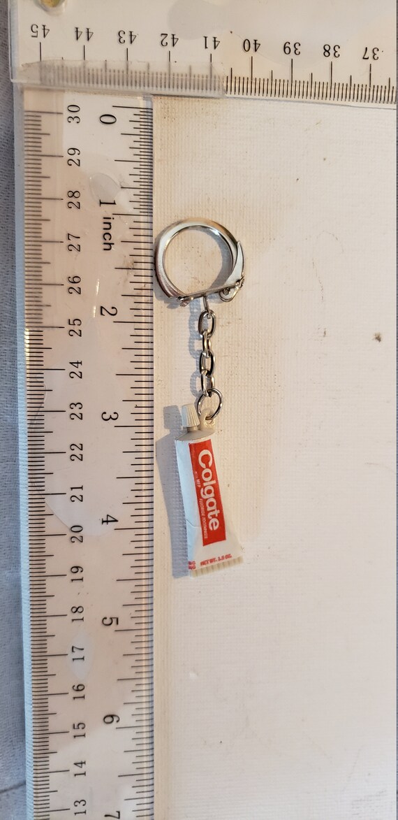 Vintage toothpaste Colgate key chain excellent condit… Gem