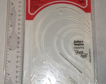 Quilters Template Hearts excellent condition