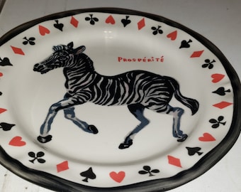 Anthropologie Nathalie Lete Plate Dishwasher and Microwave Safe - Etsy