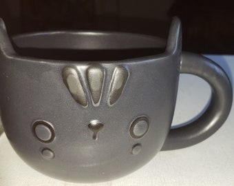 Taza de café gato negro Halloween excelente estado