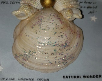 Sea shell angel Christmas ornament excellent condition