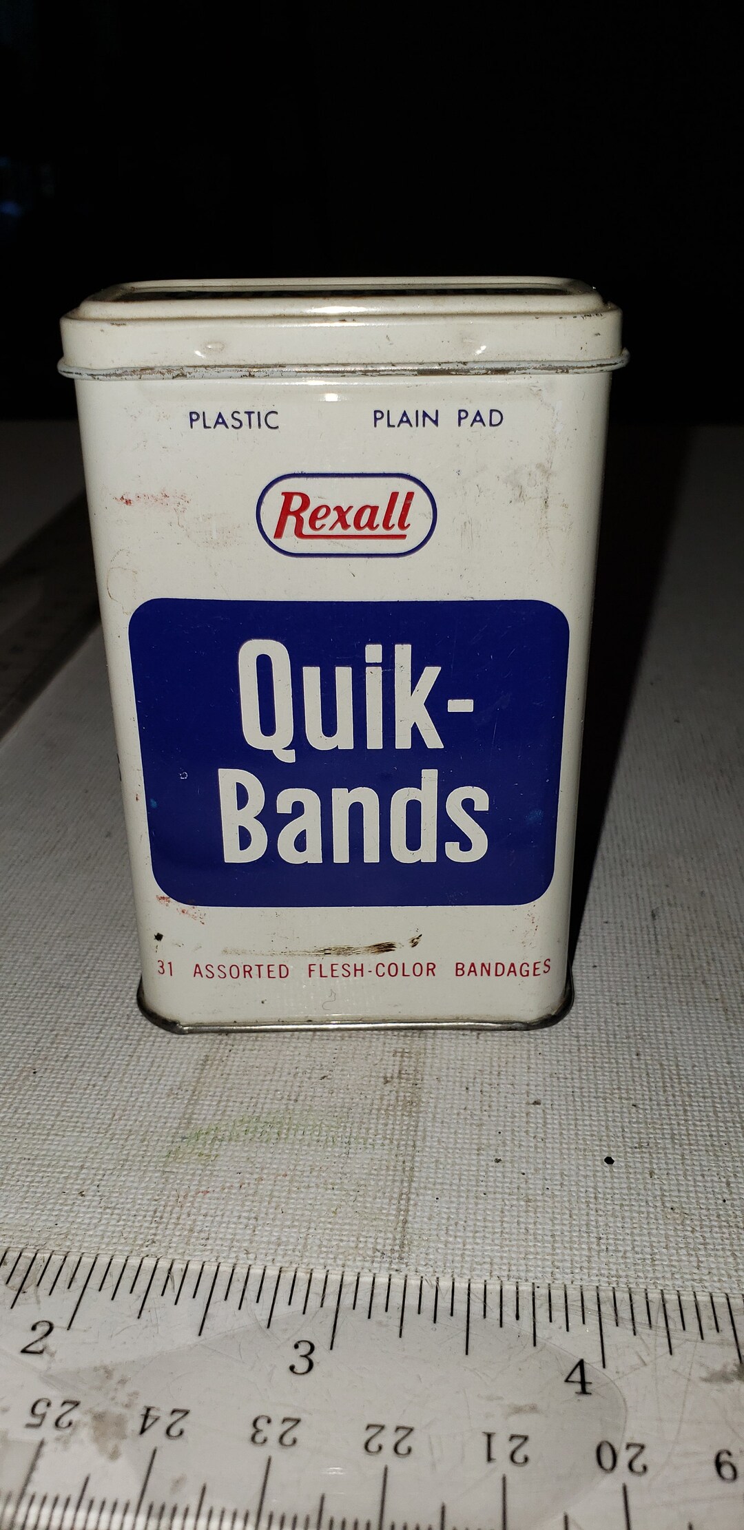 Vintage Metal Band Aid Box Good Condition Etsy