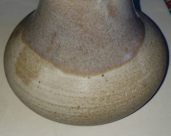 Art pottery vase grey glaze signed excellent condition