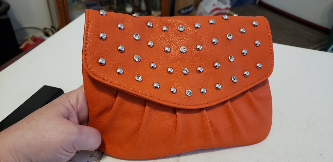 Buy Orange Grace Adele Purse Clutch Excellent Condition Online in India 