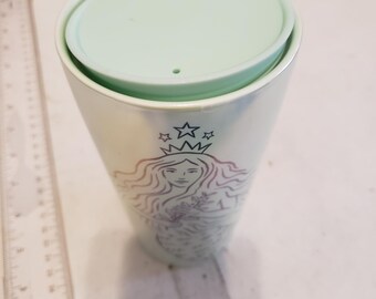 Starbucks 50th Anniversary Mermaid Tumbler With Lid Excellent
