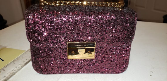 Charles and keith glitter bag clearance