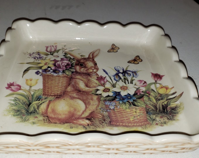 Cracker Barrel Bunny Platter Plate Excellent Condition Ceramic - Etsy