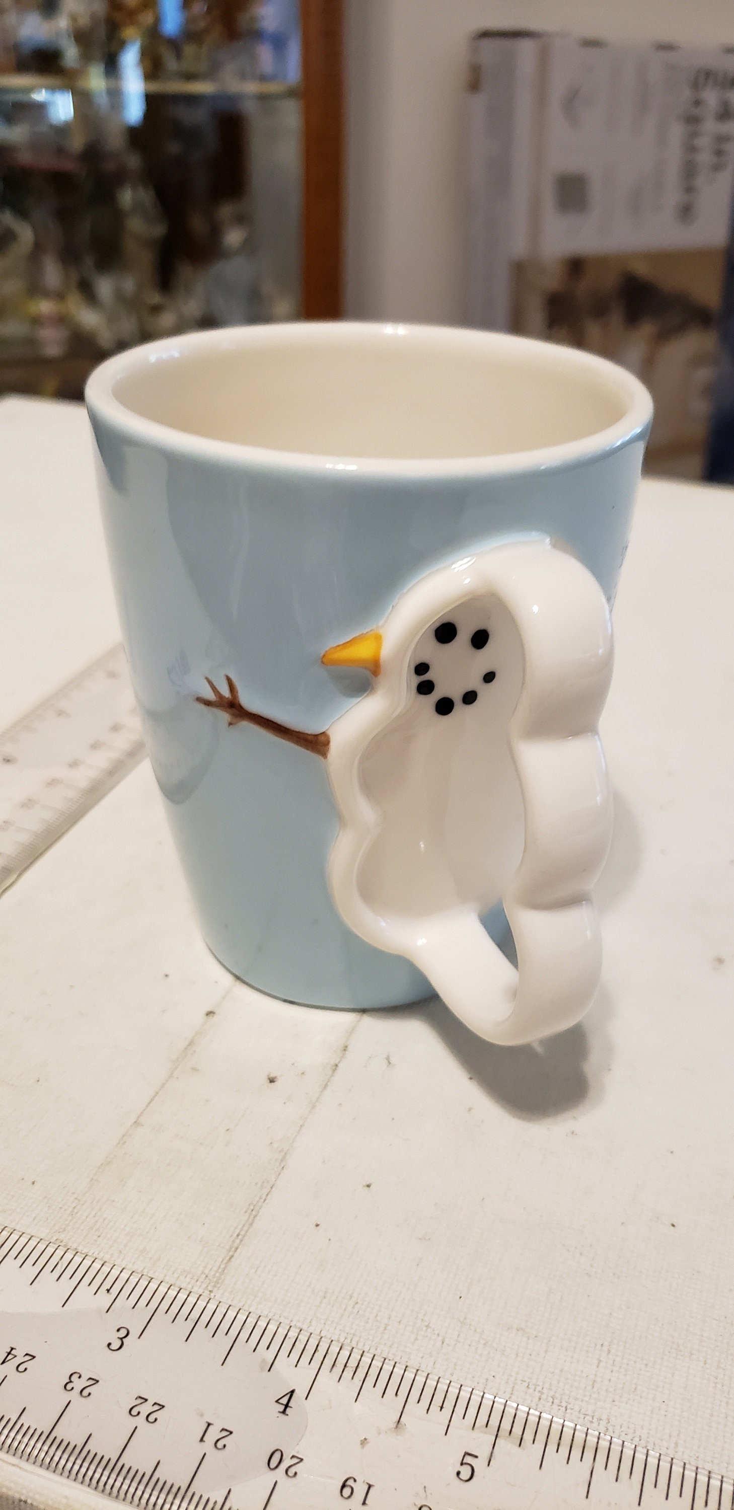 Starbucks Barista Snowman Coffee Mug Excellent Condition - Etsy