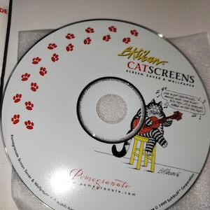 Kilban cat screen saver disc excellent condition computer disc