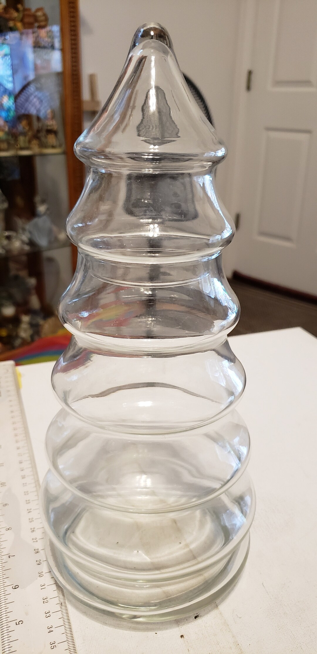 Tall Clear Glass Tree Top Comes off Excellent Condition Etsy