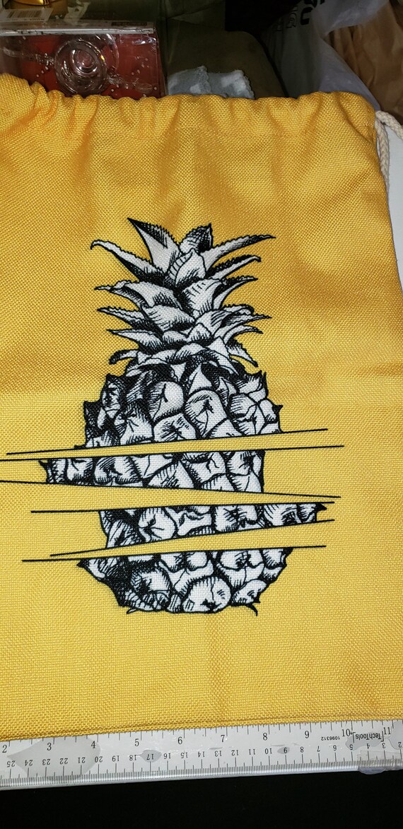Yellow Miomao pineapple backpack bag excellent co… - image 1