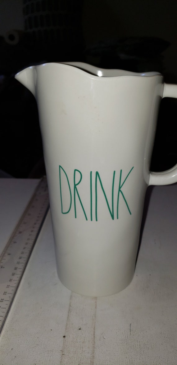 Rae Dunn Melamine Pitcher DRINK Excellent Condition Etsy UK