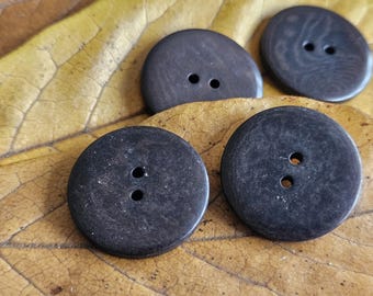 25mm Mocha Brown Corozo Nut Buttons, Natural, Organic, Random 1"