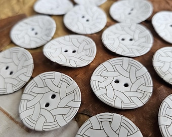 27 mm agoya-schaal knopen gecoat en laserontwerp 1 en 1/8"