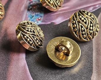 12,5 mm filigraan antiek gouden knopen 1/2" (lichtgewicht)