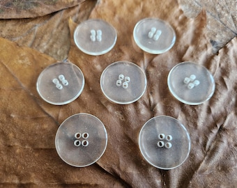 22.4mm  Clear Jigger  Buttons   7/8" Duvet cover & Cushion classic