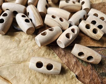 19 mm echt houten schakelknop 3/4" organisch item 20 mm