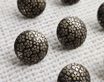 18mm  Antique Brass look Buttons (Lightweight) Floral designer collection