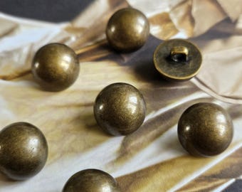 18mm  Antique Brass look Buttons (Lightweight) Military style