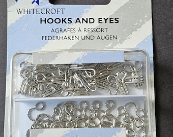 Haakjes en oogjes nr. 3 70961 Whitercroft, "Prym" VOORDEELPAKKET x 24 sets LAATSTE 1