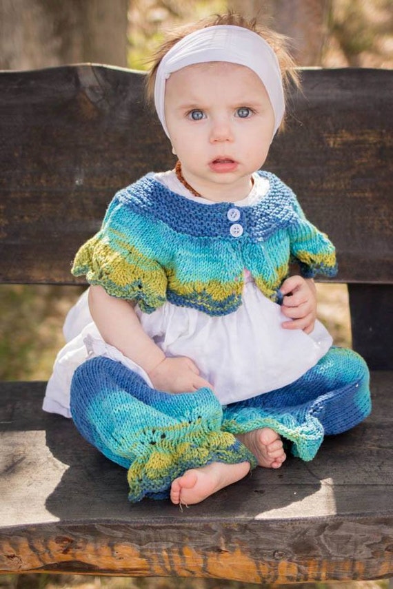 Ty Dy Baby Clothes Hand Knit Newborn To 12 Months Made In The U S A Baby Girls Photography Props Sweater Shrug Ruffled Lace