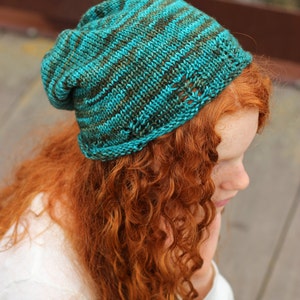 Jocelyn Slouch Hat Knitting PATTERN, All Sizes, In the Round, Preemie to Adult, Tam, Slouchy, hats, Baby Hats, Teens, Toddler, Worsted