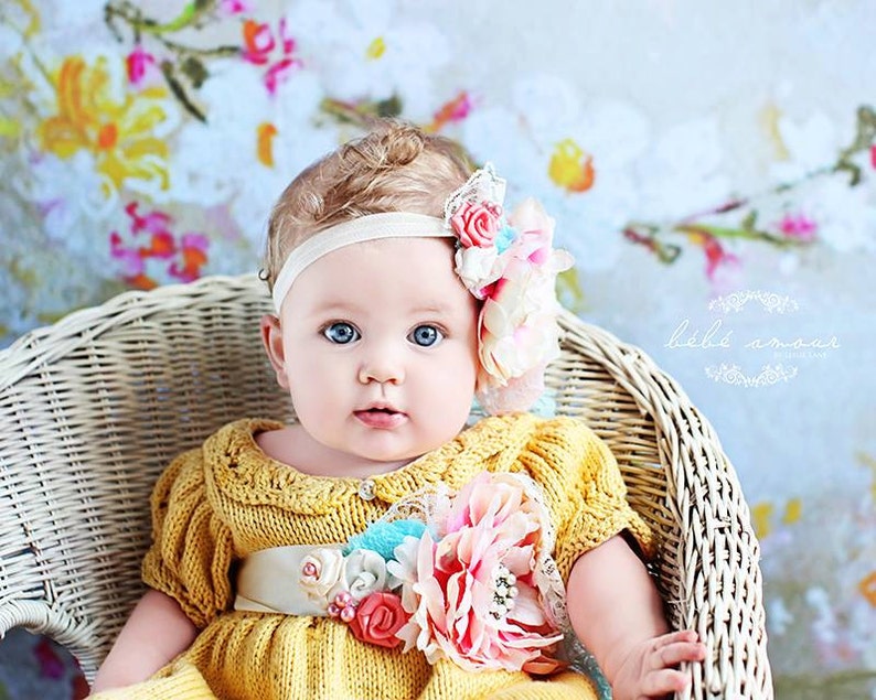 Gracie Dress PATTERN, Newborn Dresses, Spring, Summer Knits, Newborn12
