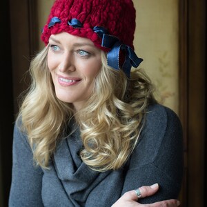 The Lucy Handspun Hat PATTERN-in Your Handspun Yarn, for Sizes 12-Adult, Soft gifts, Photography Props
