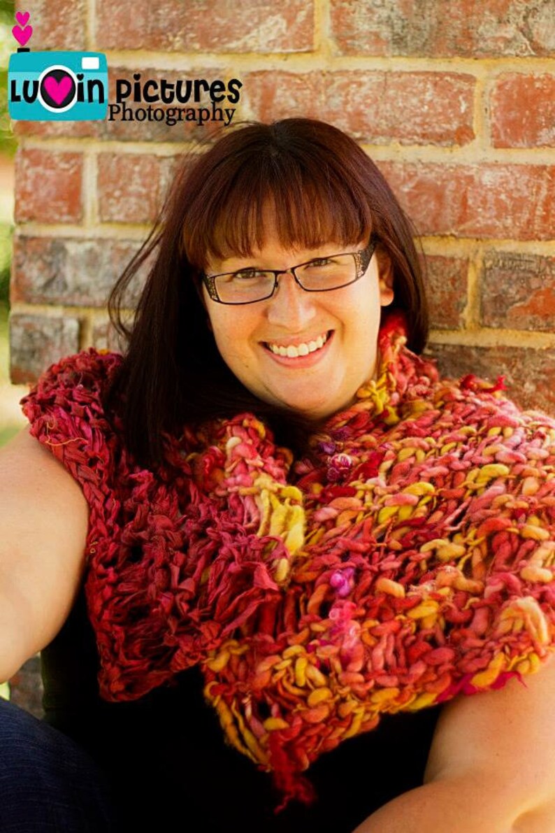 The Kiera Wrap Knitting PATTERN Handspun Yarn Shawl Thick Etsy