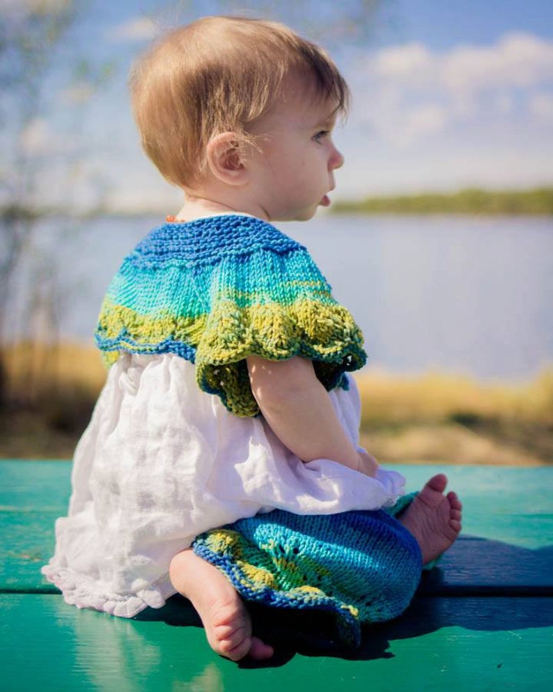 Baby Shrug PATTERN, the Gracie Shrug, Newborn up to 12 Months Sizes