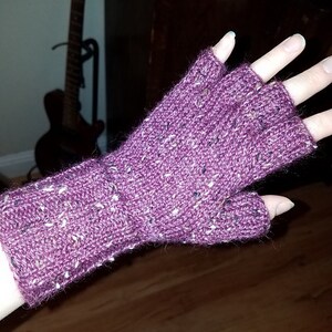 The Perfect Pair Fingerless Gloves Knitting PATTERN, Half-Finger Gloves, One-Skein Gift, Knit image 8