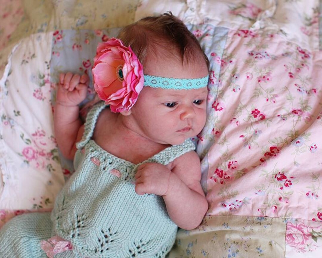 Gracie Newborn Tank Top PATTERN for Baby Gift, Baby Girls, Lace Knit