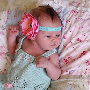 Gracie Newborn Tank Top PATTERN for Baby Gift, Baby Girls, Lace Knit for Baby, Summer Knits, Baby Top, Newborn, 3 months, 6 months