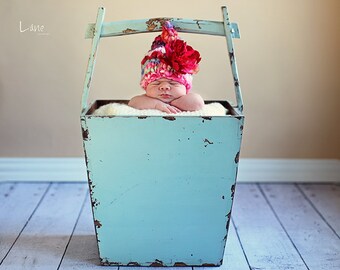 Zoey-Newborn-2T Photography Prop PATTERN, Fairy Hat, in Bulky Handspun, Boy, Girl, Unigender, Gnome
