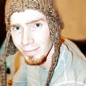 Quick Knit Guy Hat, Knitting PATTERN, for Last Minute Gift- Bulky Yarn- Super Quick, Knit, One Skein Hat