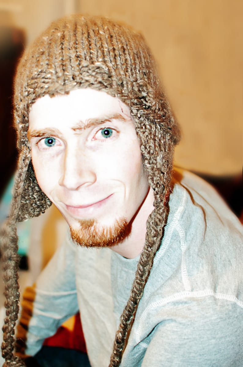 Quick Knit Guy Hat Knitting PATTERN for Last Minute Gift Etsy