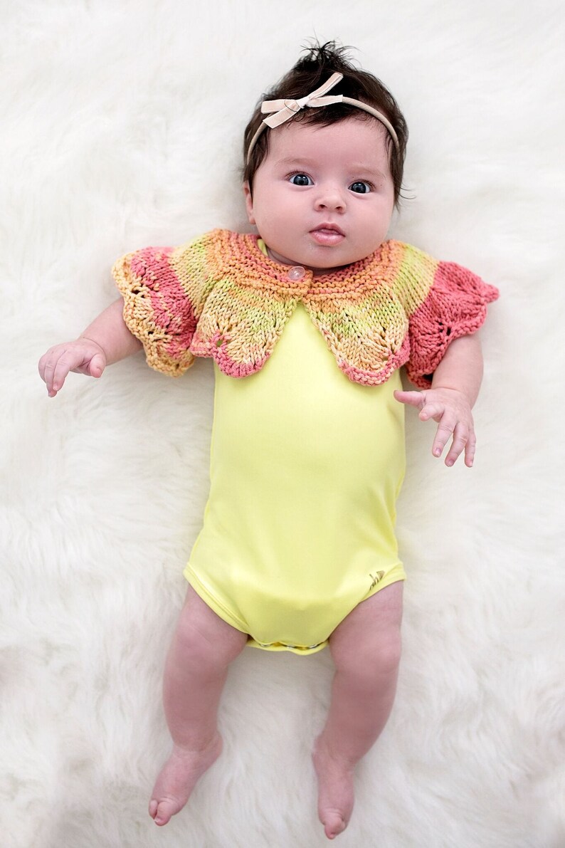 Baby Shrug PATTERN the Gracie Shrug Newborn up to 12 Months Etsy