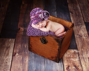 Newborn Hat PATTERN, the New Ava Hat, in Handspun Yarn, Includes Yarn List, NEW