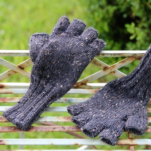 The Perfect Pair Fingerless Gloves Knitting PATTERN, Half-Finger Gloves, One-Skein Gift, Knit image 10