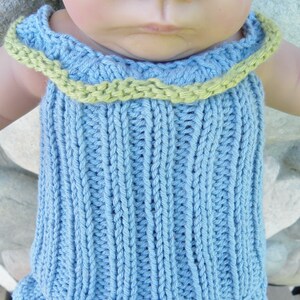 Gracie Newborn Ribbed Top PATTERN for Baby Gift, Baby Girls, Lace Knit for Baby, Summer Knits, Baby Top