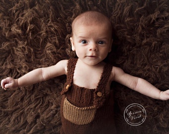 Lorcan Baby Overalls or Shorties Knitting PATTERN, PDF, for Photo Prop, Newborn-3 Months, pants, shorts, boy, girl, photography props, gift