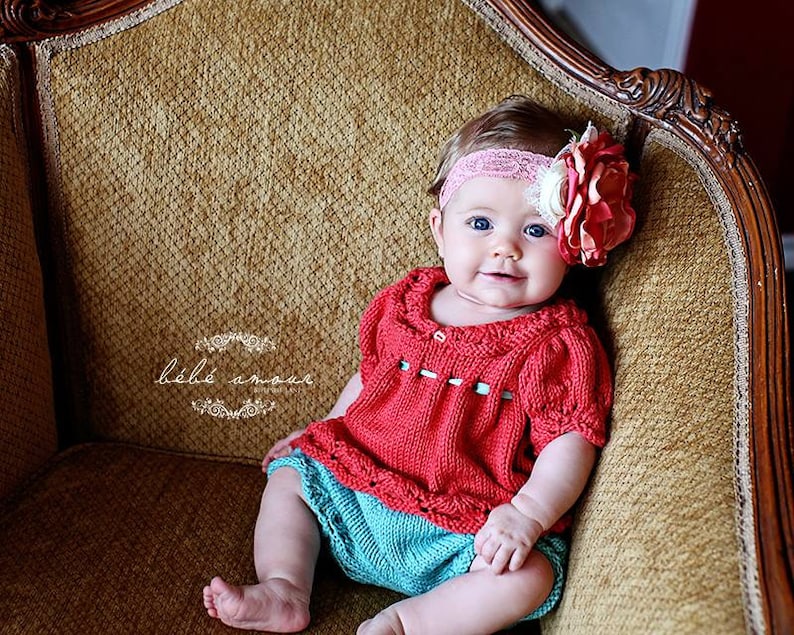 Baby Bloomer Knitting PATTERN Gracie Style Lace Classic Etsy