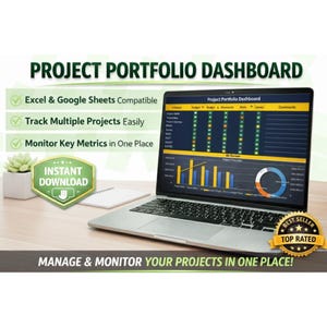 Project Portfolio Dashboard – Real-Time PMO Analytics, Resource and Budget Management, KPI Reporting and Roadmaps
