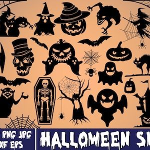 Retro Halloween SVG PNG Bundle, Halloween SVG Bundle, Halloween SVG, Niedliche Geist SVG, Gruselige Saison SVG, T-Shirt SVG, Cricut, Silhouette.